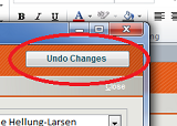 "undo change" button
