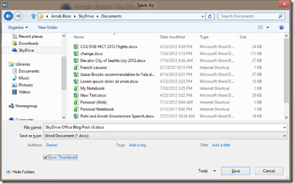 image of a save popup