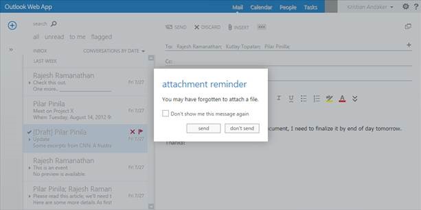Forgotten Attachment Detector in action