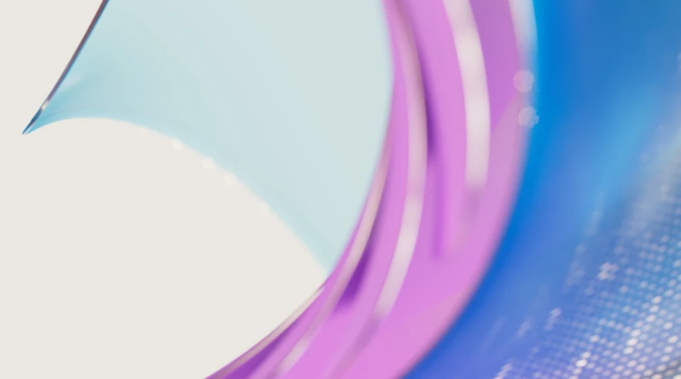 A close up of a purple and blue swirl
