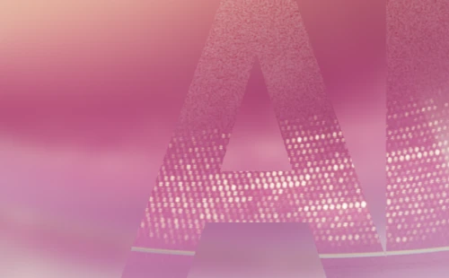 A letter a with a pink background