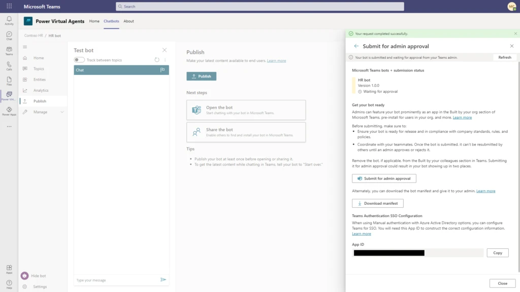 Figure 2 - Waiting for admin approval