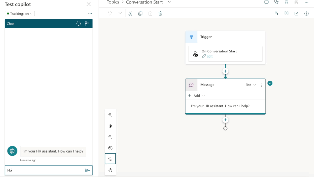 Generative Answers in the Copilot Studio authoring canvas