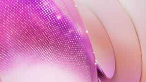 A close up of a purple and white object