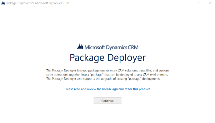 Package Deployer Login