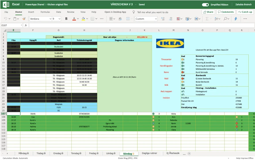 graphical user interface, application, table, Excel