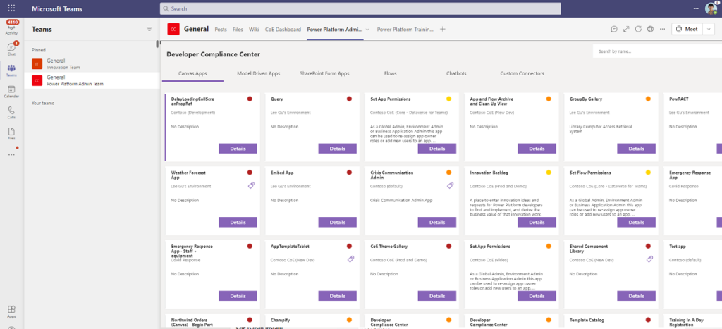 CoE Starter Kit - Developer Compliance Center