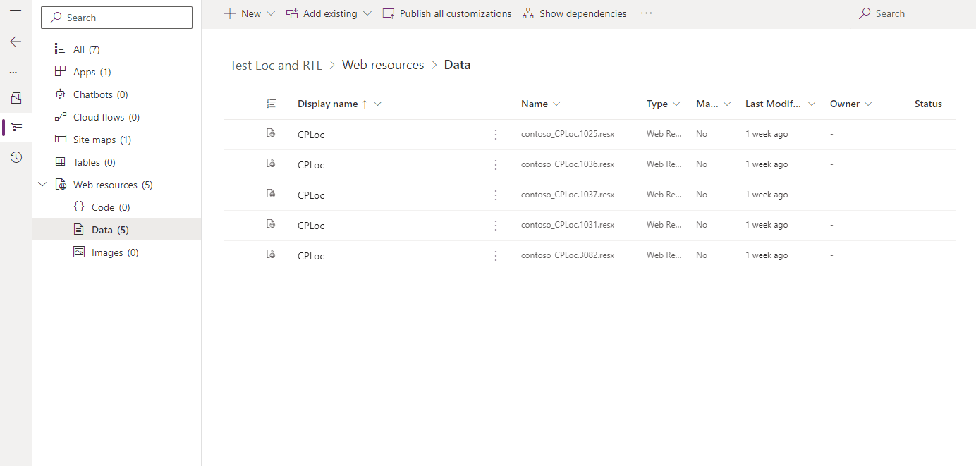 Add resx files to a solution