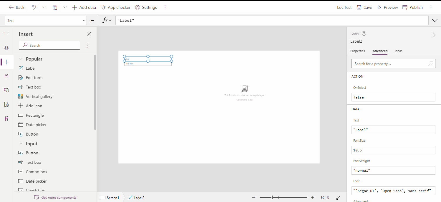Set localized string to a lable