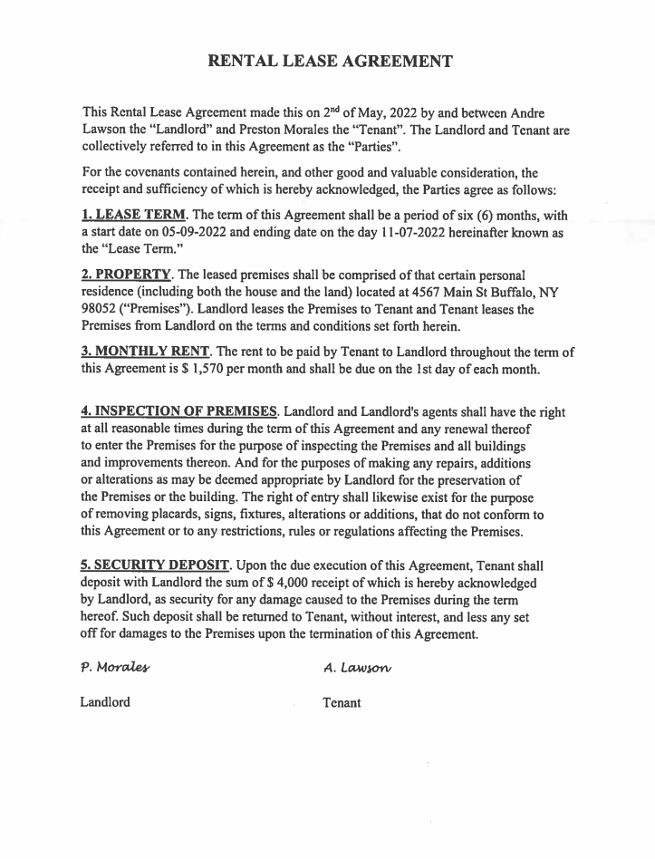 A contract is an example of and unstructured document