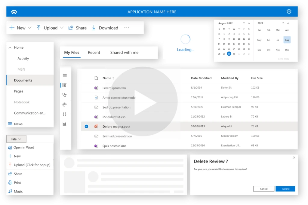 graphical user interface, application