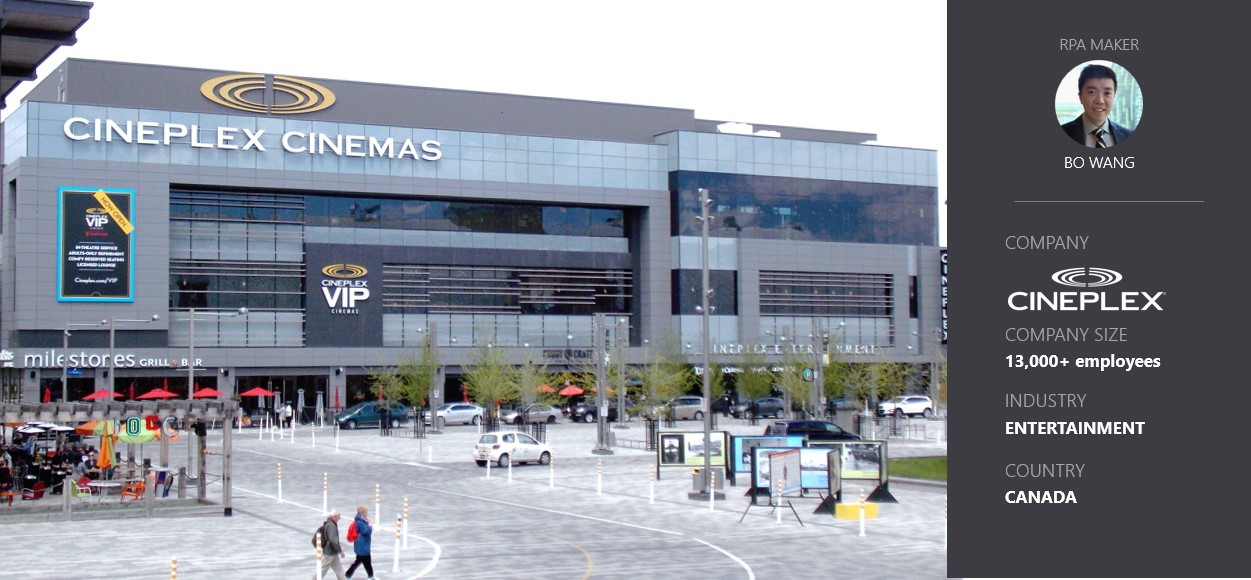 Photo of a Cineplex cinema. Cineplex has over 13000 employees and is a Canadian entertainment company