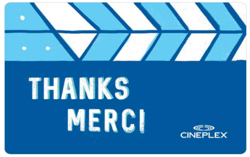 Cineplex gift card
