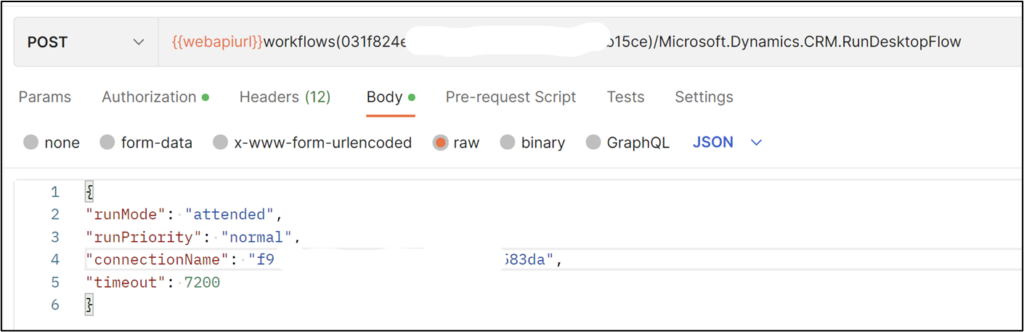 Request: Trigger a desktop flow run