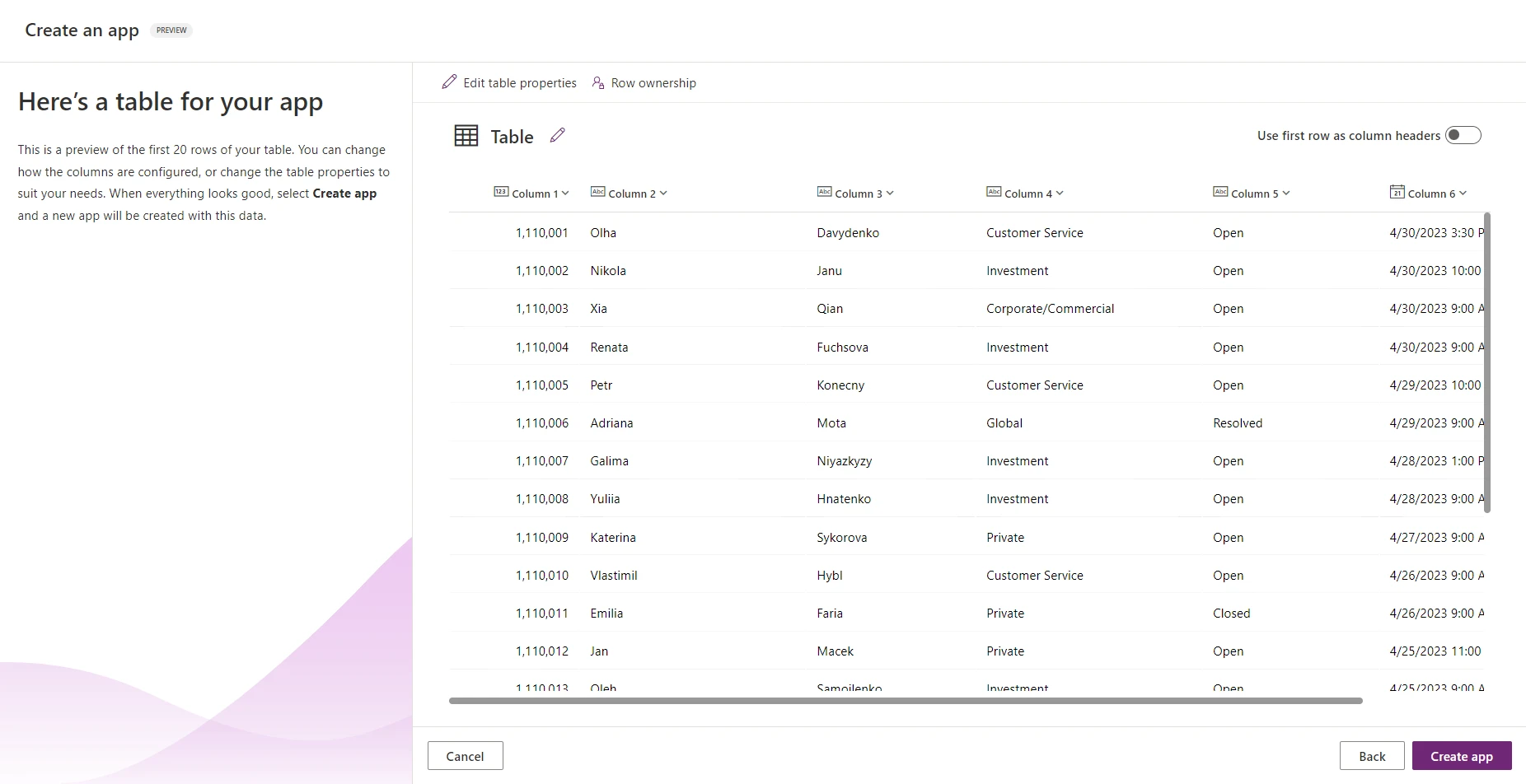 graphical user interface, application
