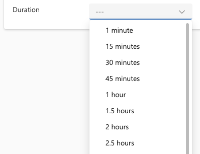 Modern Duration Control - based on Fluent v9
