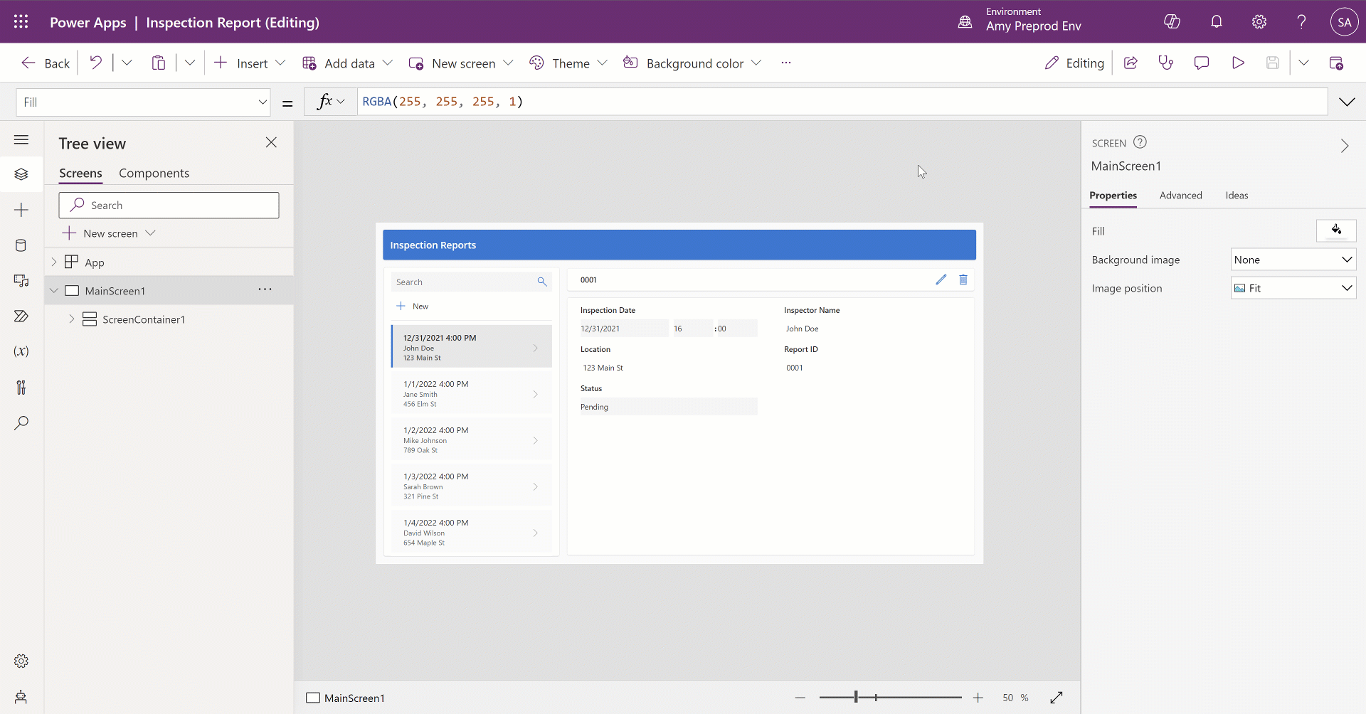 GIF of auto-generation of app descriptions with descriptions appearing in new apps grid view
