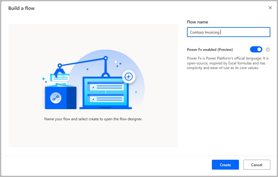 Enabling Power Fx in a desktop flow