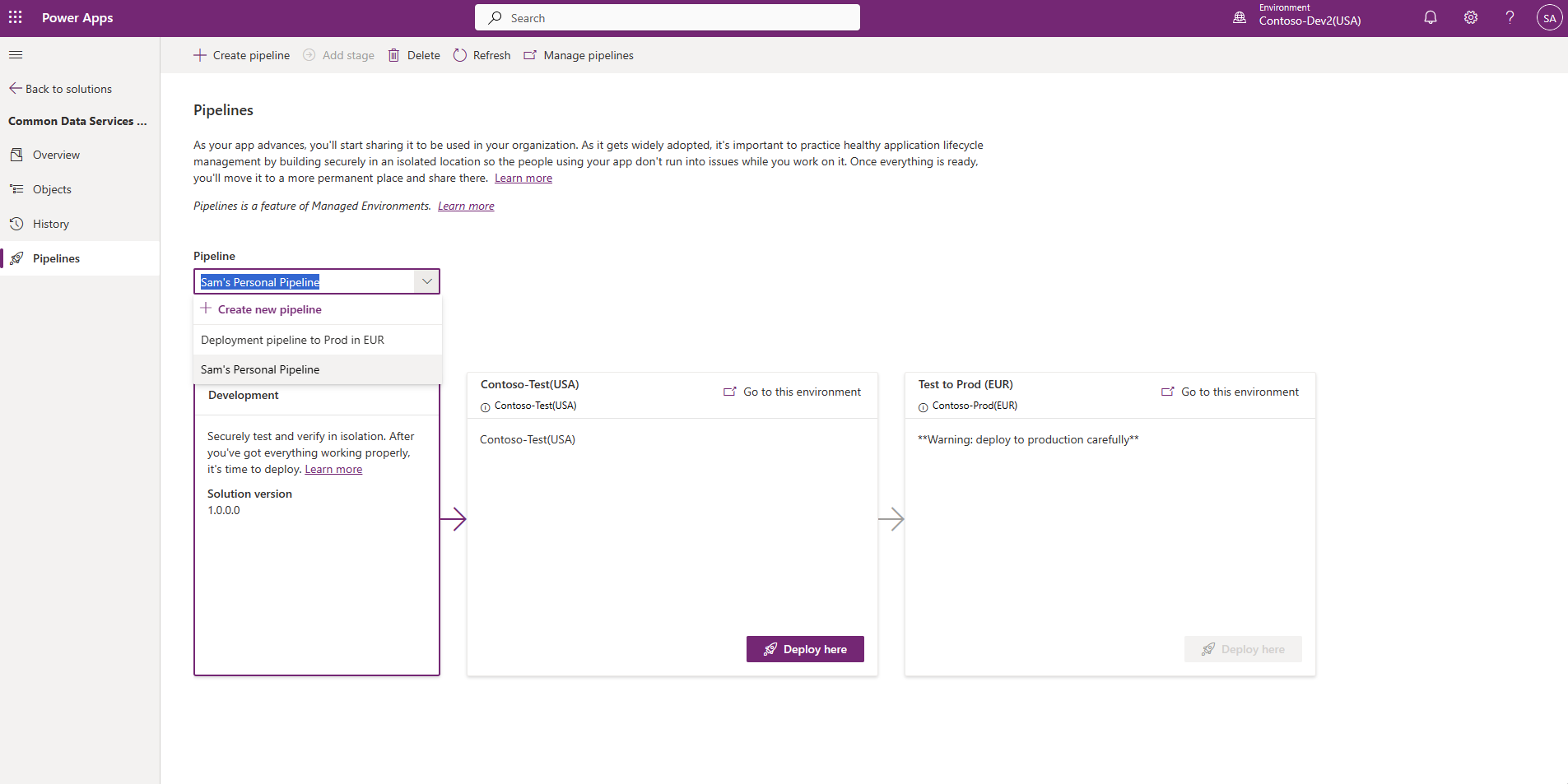 Different environment with the same pipeline as previous images.