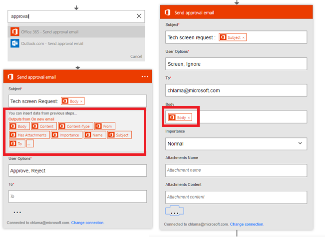 Approval Email Action