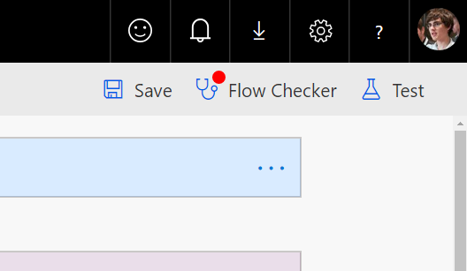 Flow checker in the command bar