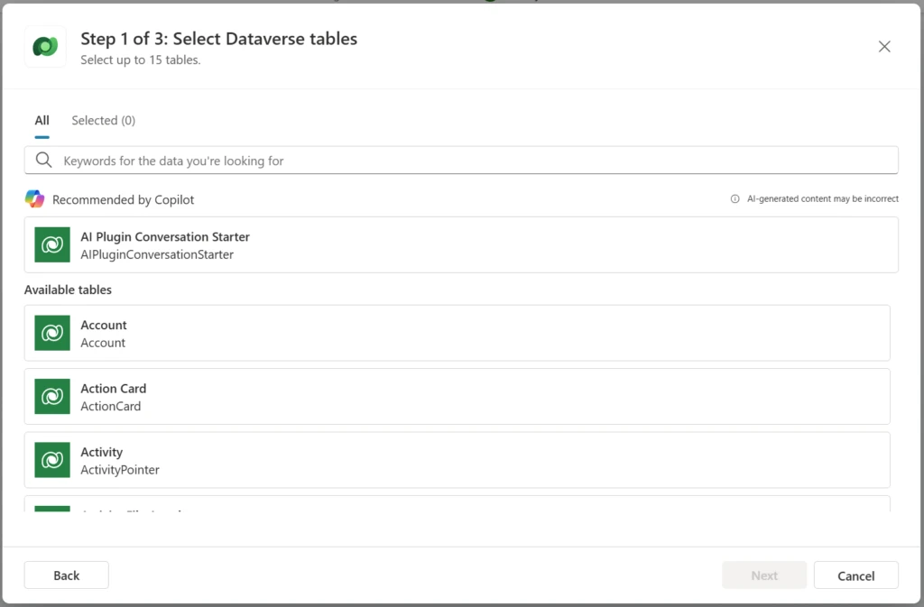 Integrate with Dataverse and Microsoft power platform with a variety of AI-enabled solutions