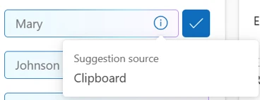 Screenshot of a citation for a suggestion by Copilot form fill assistance