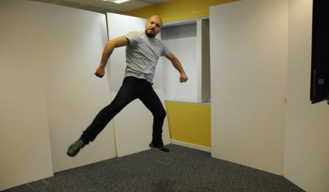 a man standing in a room