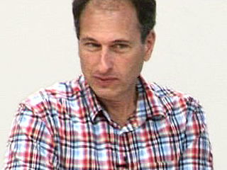 a man looking at the camera