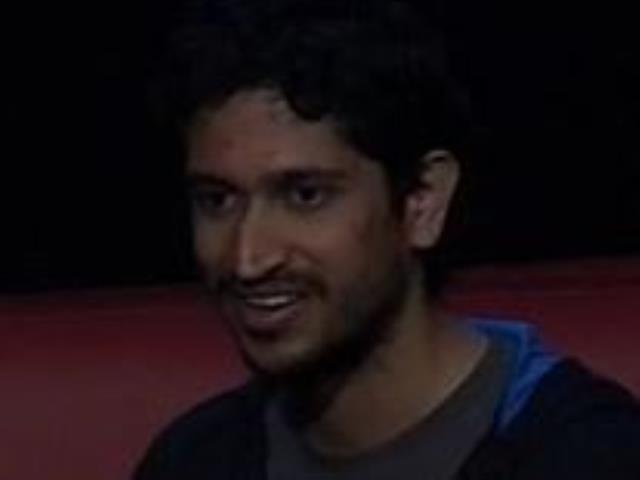 a man looking at the camera