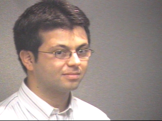 a man looking at the camera