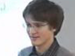 a man wearing glasses