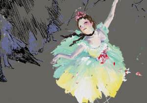 Oil painting after Degas