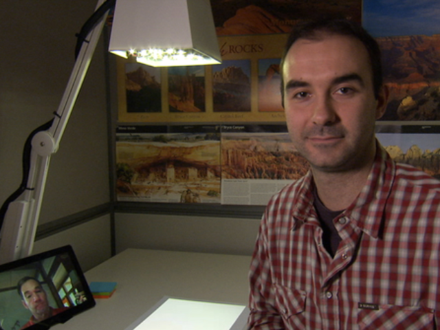 a man smiling for the camera