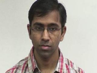 a man looking at the camera