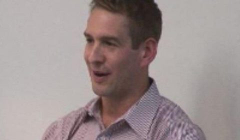 a man looking at the camera