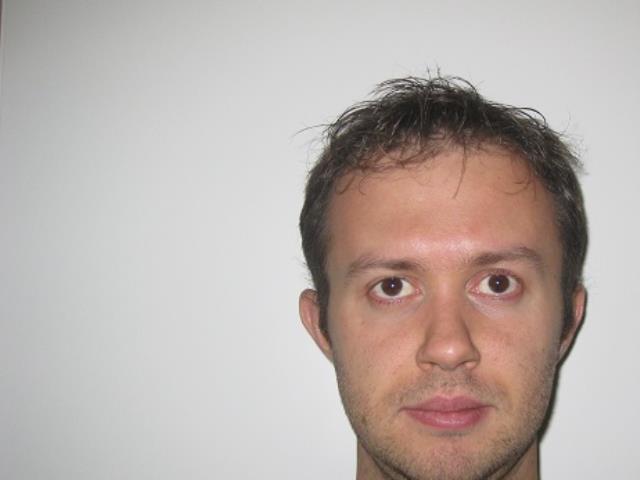 a man looking at the camera