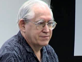 a man looking at the camera