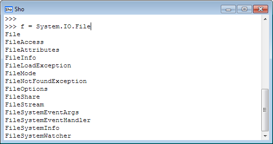 Command-completion example