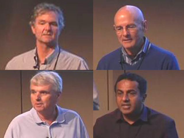 David Haussler, George Varghese posing for the camera