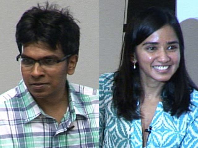 Aakanksha Chowdhery et al. posing for the camera