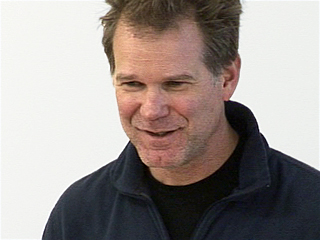 a man looking at the camera