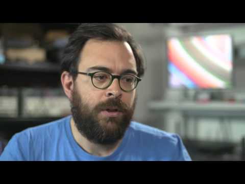 a man looking at the camera