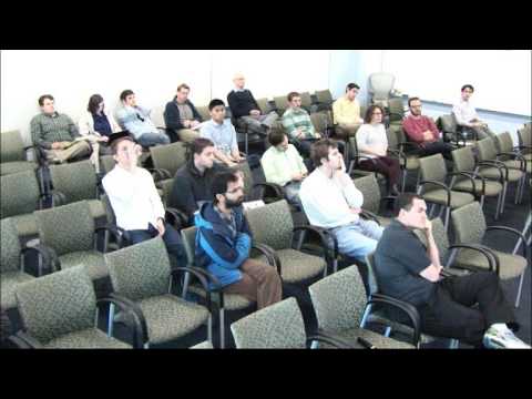 a group of people in a room