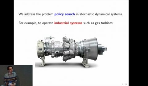 Learning and Policy Search in Stochastic Dynamical Systems with Bayesian Neural Networks