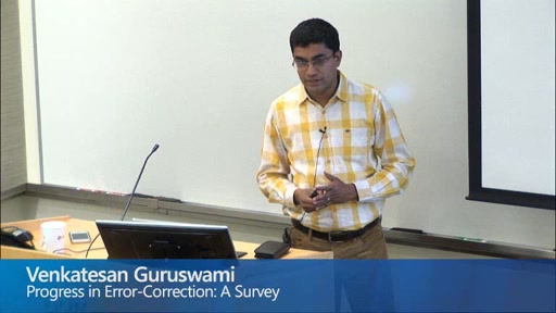 Progress in Error-Correction: A Survey