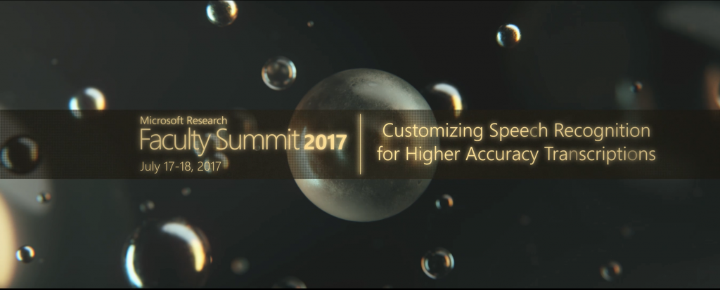 Video Abstract: Customizing Speech Recognition for Higher Accuracy Transcriptions