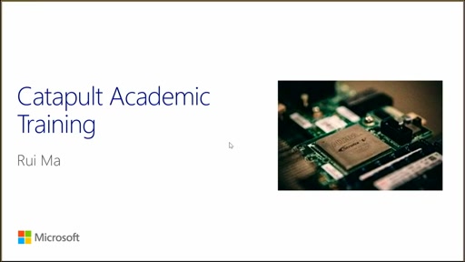 Project Catapult Academic Tutorial