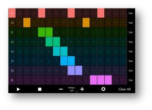 Screen shot of Microsoft Hands-Free Sound Machine