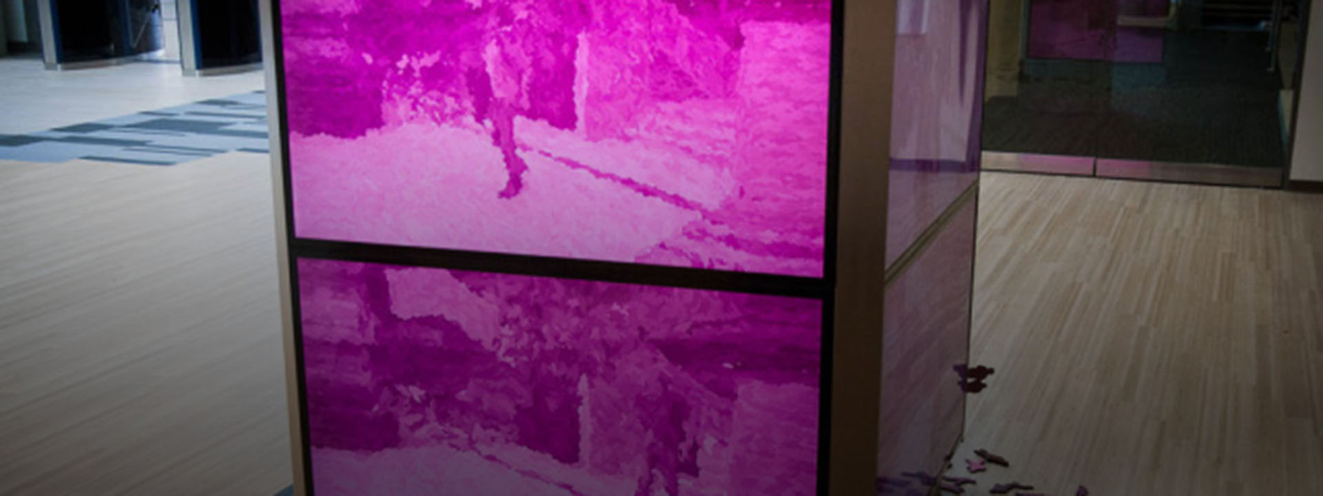 Virus art installation